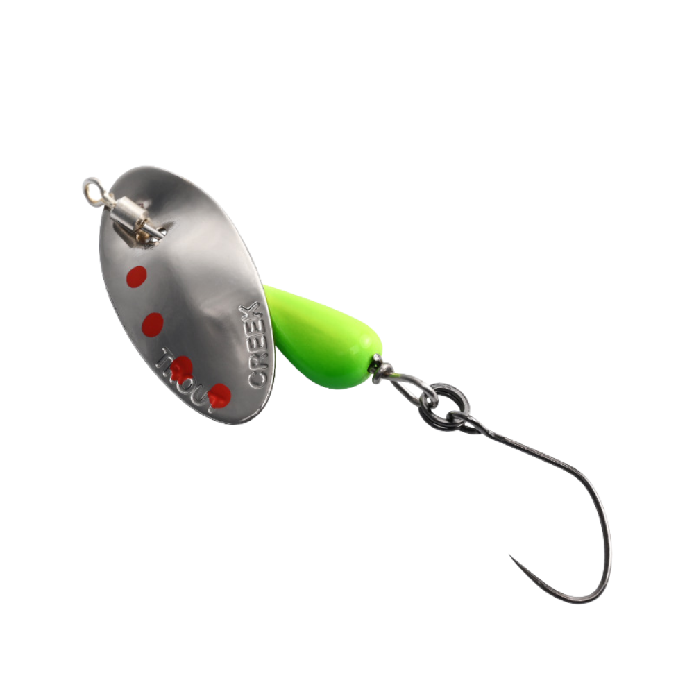 BLUX AR-S Rotating Spinner Metal Lure 2.1g/3.5g Single Hook Artificial Bait Copper Blade Spoon Stream Area Trout Fishing Lure