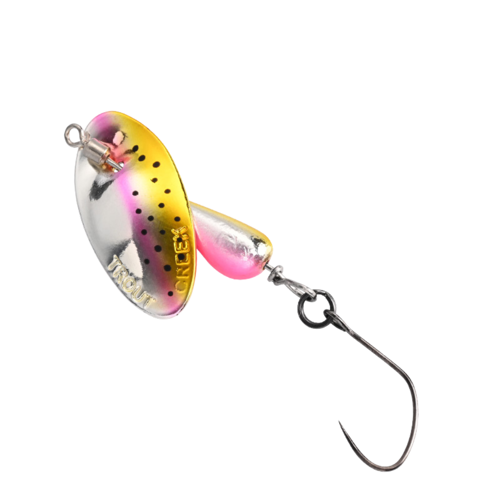 BLUX AR-S Rotating Spinner Metal Lure 2.1g/3.5g Single Hook Artificial Bait Copper Blade Spoon Stream Area Trout Fishing Lure