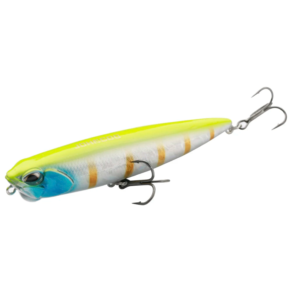 JOHNCOO PENCIL 100mm Topwater Lure 14g Swim Crankbait Whopper Artificial Bait Trolling Bass Pike Lure Walk 3D Eye