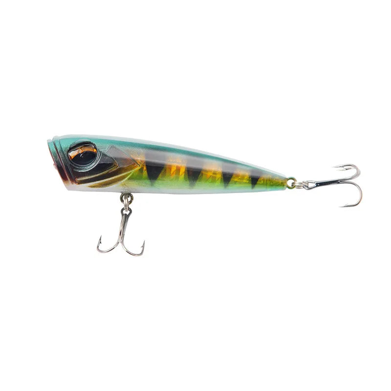 1pc Popper Fishing Lure 8cm 14g Hard Bait Artificial Poper Topwater Bass Trout Pike Fishing Crankbait Crank Wobbler