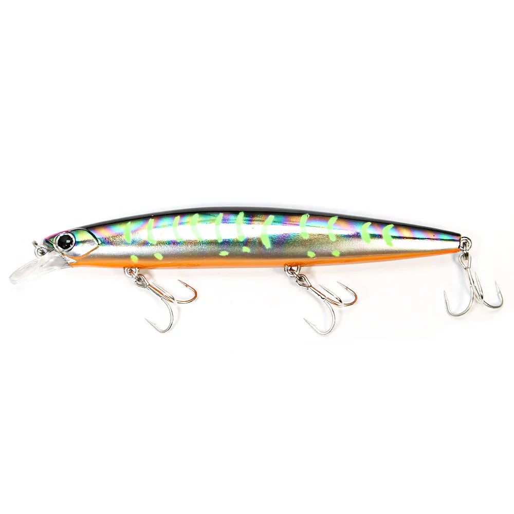 B&U 135mm 27.1g Ultra Long Casting 135S Saltwater Sinking Minnow Weight Fishing Lure Seabass Hard Bait