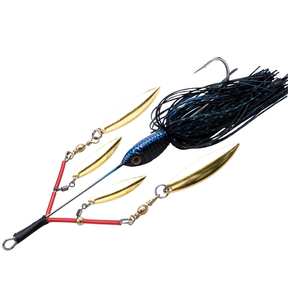 23g Spinner Bait Lead Jig Head Silicone Skirt Rubber Fishing Jigs With Rubber Skirt Lures Buzzbait Lure
