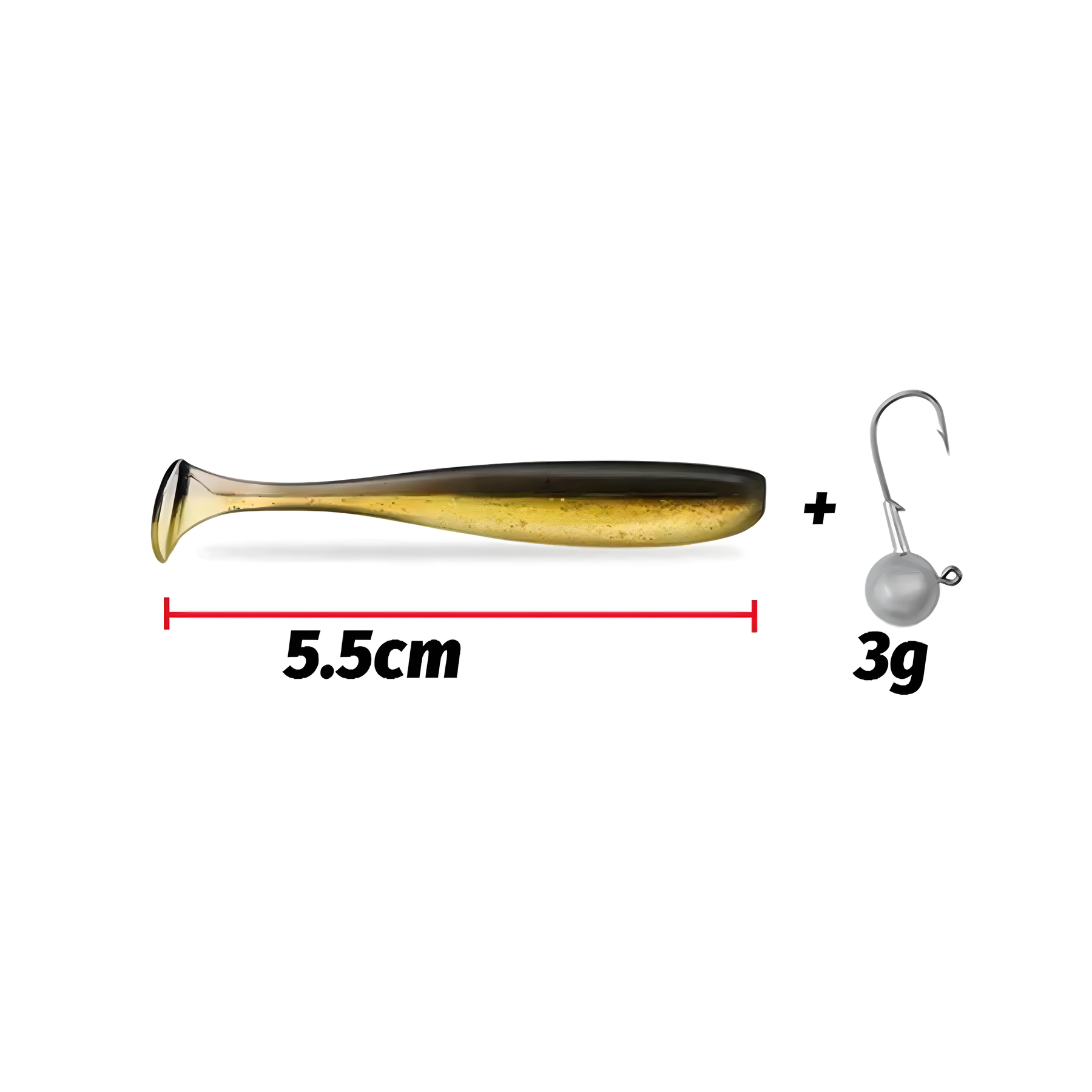 10PCS Soft Lure 5.5cm 7cm 10cm T Tail Worm 3PCS Jigging Head Hook 3g 5g 10g Metal Jig Carp Fishing Pesca Swimbait Gear Kit Bait