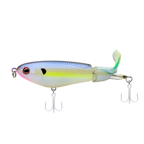 GREENSPIDER Pesca With Propeller Topwater Fishing Lures 97mm 14g Artificial Bait Hard Plopper Soft Rotating Tail Fishing Tackle