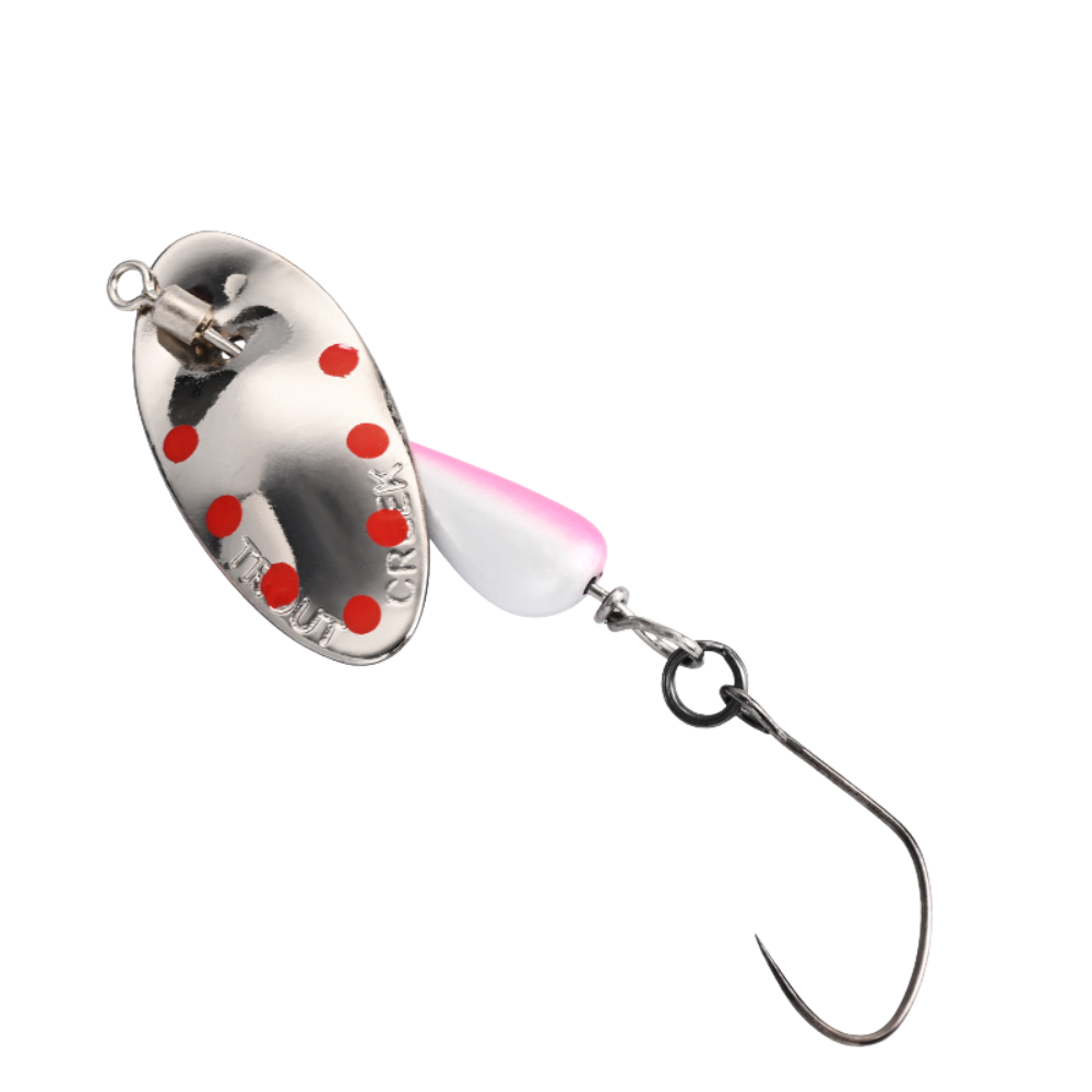 BLUX AR-S Rotating Spinner Metal Lure 2.1g/3.5g Single Hook Artificial Bait Copper Blade Spoon Stream Area Trout Fishing Lure