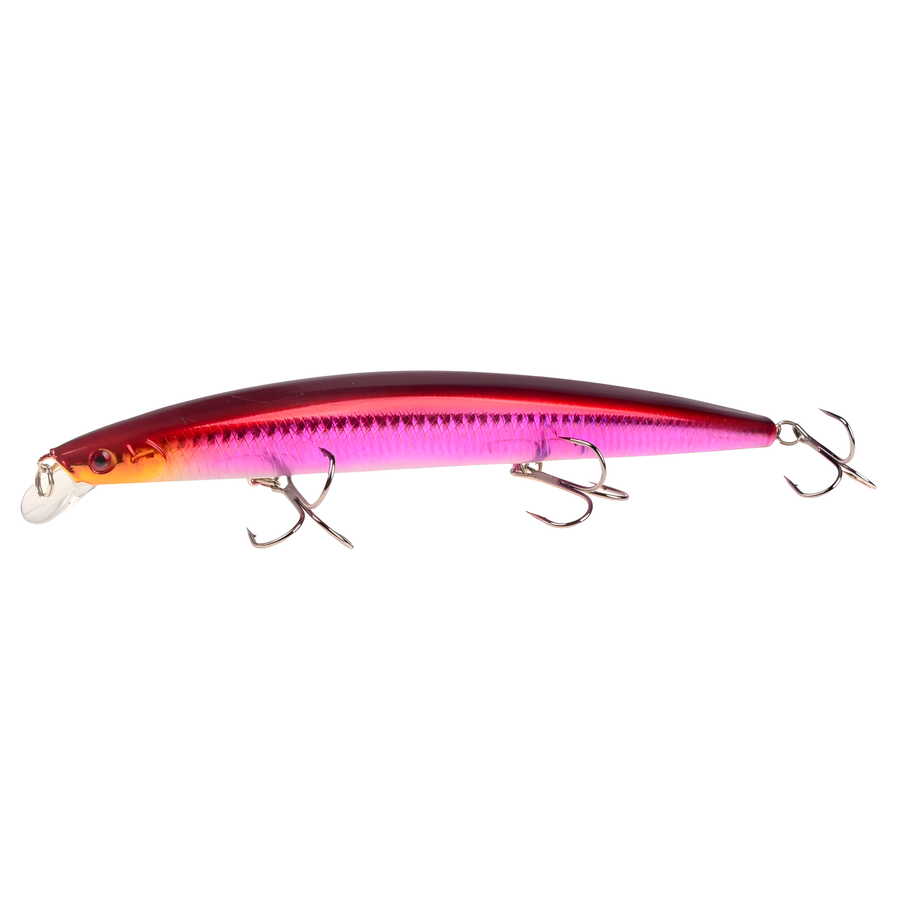 Best selling 1pcs 18cm 24g big long fish Minnow sea fishing lure bait 3D eyes Strong hooks lures for sea fishing