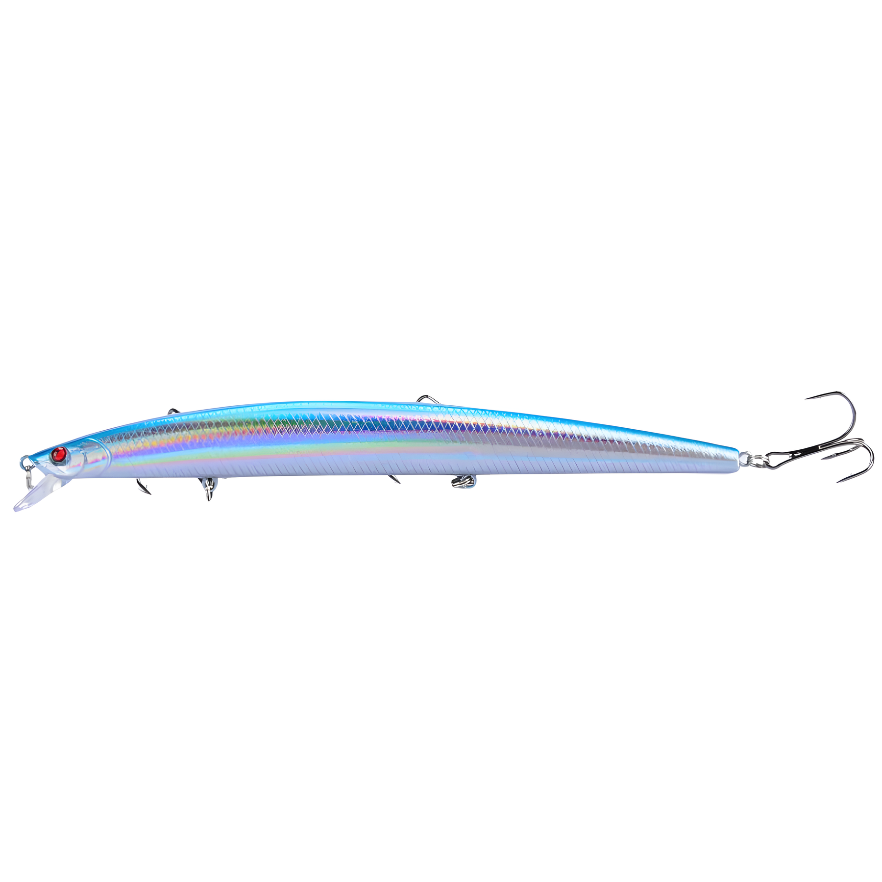 Best selling 1pcs 18cm 24g big long fish Minnow sea fishing lure bait 3D eyes Strong hooks lures for sea fishing
