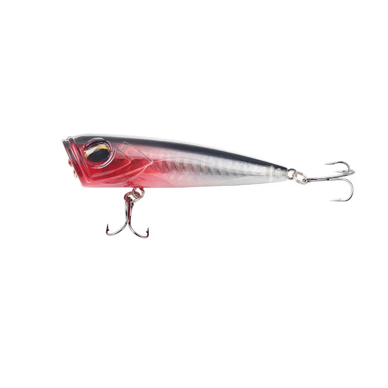1pc  Popper Fishing Lure 8cm 14g Hard Bait Artificial Poper Topwater Bass Trout Pike Fishing Crankbait Crank Wobbler