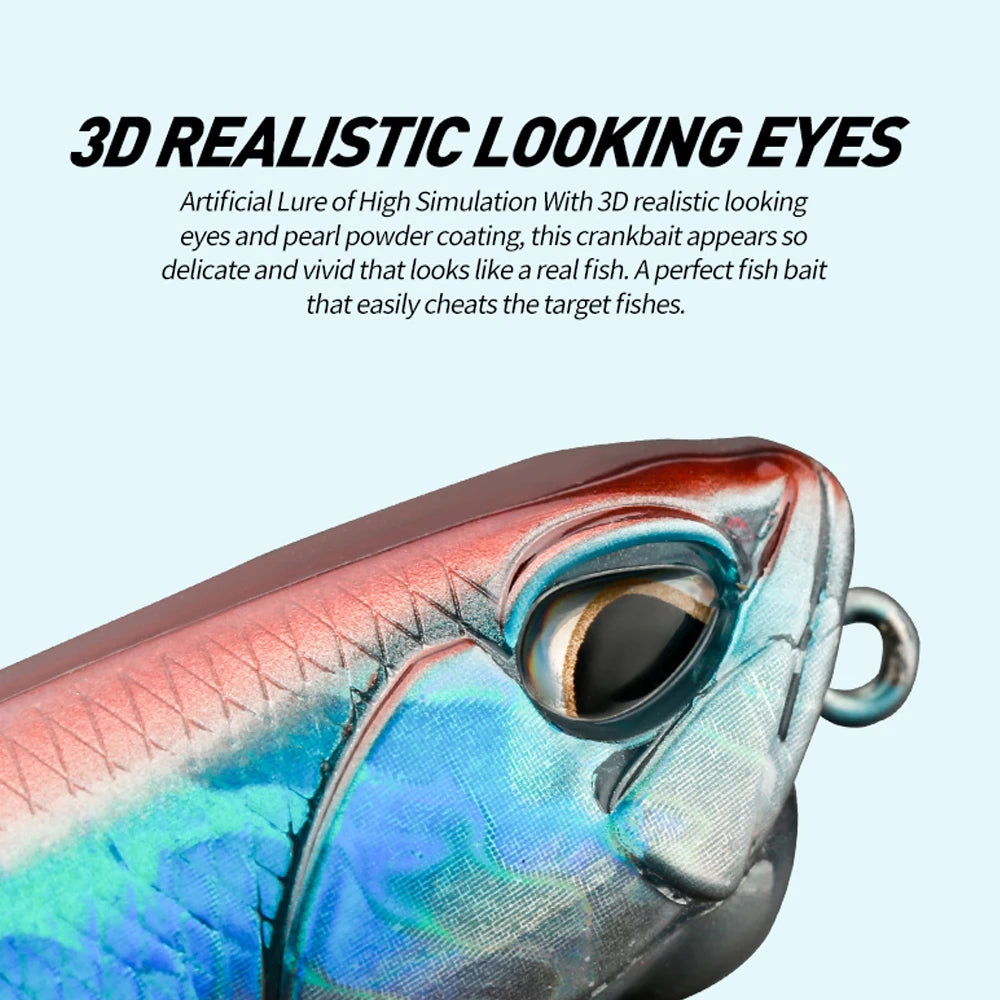 JOHNCOO PENCIL 100mm Topwater Lure 14g Swim Crankbait Whopper Artificial Bait Trolling Bass Pike Lure Walk 3D Eye