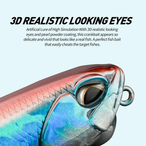 JOHNCOO PENCIL 100mm Topwater Lure 14g Swim Crankbait Whopper Artificial Bait Trolling Bass Pike Lure Walk 3D Eye