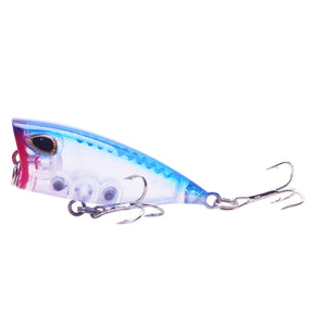 1Pcs Mini Top Water Popper Hard Bait Floating Fishing Lure 40mm 3g Crankbait Wobblers Tackle Isca Poper Pike Artificial Lures