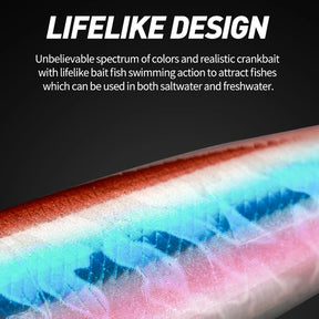 JOHNCOO PENCIL 100mm Topwater Lure 14g Swim Crankbait Whopper Artificial Bait Trolling Bass Pike Lure Walk 3D Eye