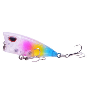 1Pcs Mini Top Water Popper Hard Bait Floating Fishing Lure 40mm 3g Crankbait Wobblers Tackle Isca Poper Pike Artificial Lures