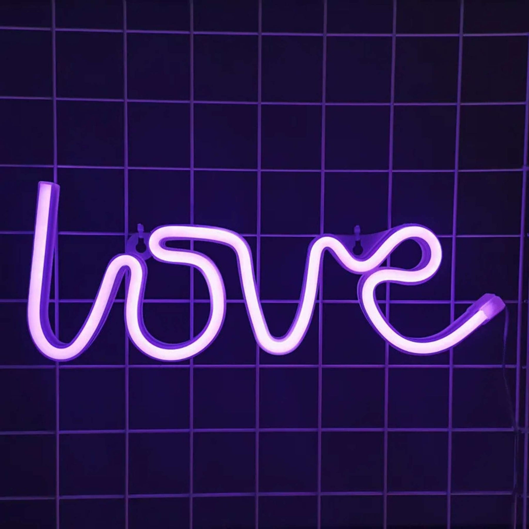 Luminária Neon Led Love Painel Services