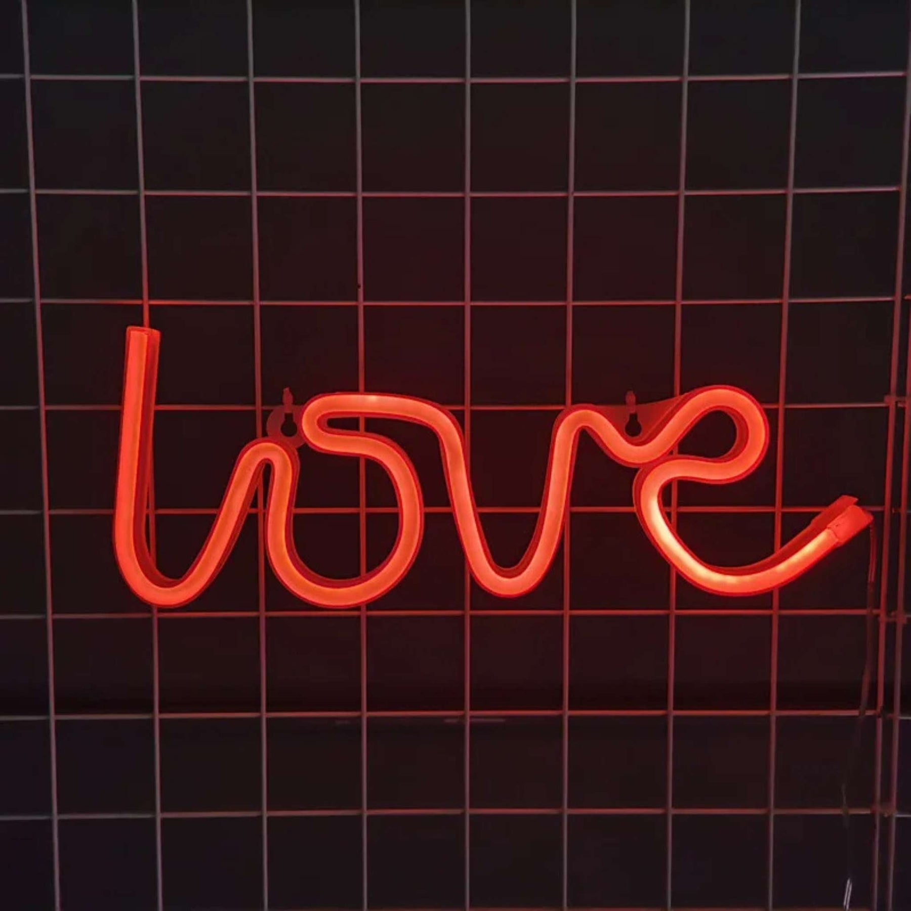 Luminária Neon Led Love Painel Services