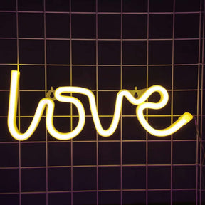 Luminária Neon Led Love Painel Services