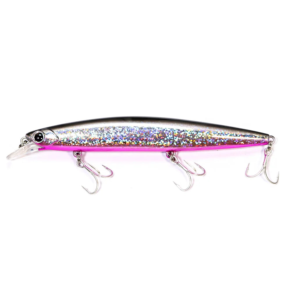 B&U 135mm 27.1g Ultra Long Casting 135S Saltwater Sinking Minnow Weight Fishing Lure Seabass Hard Bait