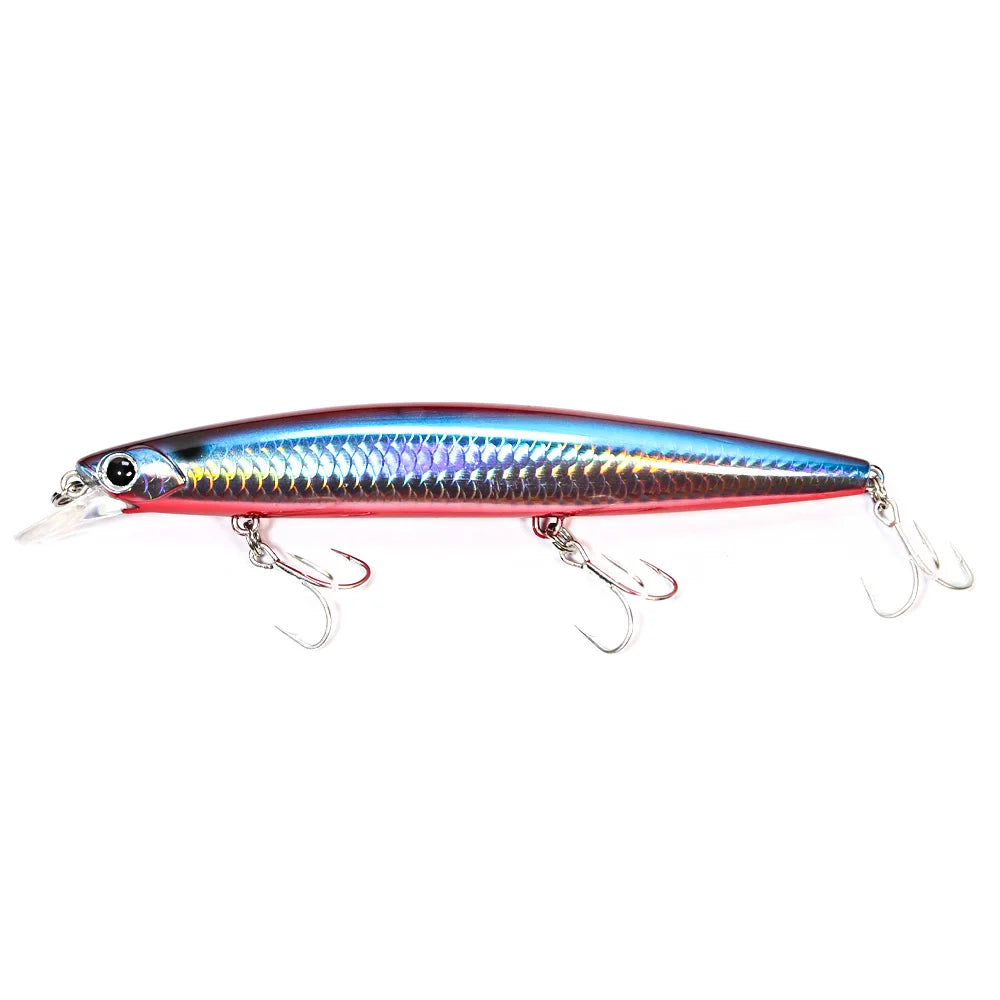 B&U 135mm 27.1g Ultra Long Casting 135S Saltwater Sinking Minnow Weight Fishing Lure Seabass Hard Bait