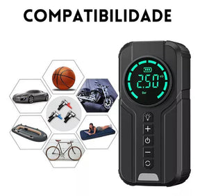 Auxiliar de Partida + Compreensor de Ar Digital [Ultra Potencia] - JumpStarter