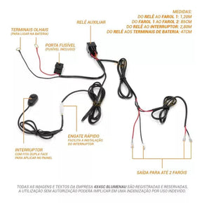 Kit Farol Auxiliar Luminark - 60-120W